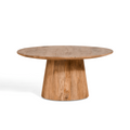 Bijzettafel Mokka - Lichtbruin Ø80cm