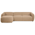 Hoekbank Laila - Stof Taupe Links